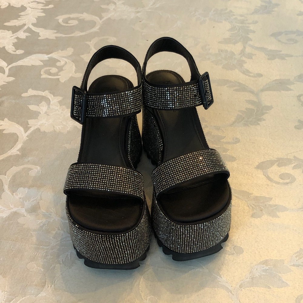 KILLSTAR Night Queen Statement Diamanté  Platform Sandal